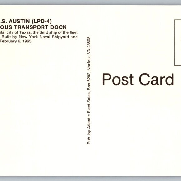 Postcard  Unposted Warships [LP LS] Lot of 8 Historic Collection #1172 - Picture 12 of 16